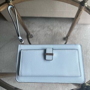 New Kate Spade Cameron Street Karolina Island Waters/Light Blue Wristlet Wallet